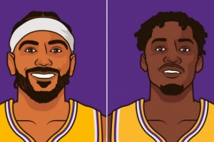 开云官网-文森特和芬尼-史密斯同时替补进6+三分 湖人队史首对队友